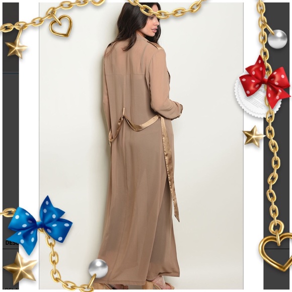 💜5 ⭐️ rated💜Taupe Kimono 💜 - Picture 3 of 7